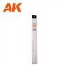 AK Interactive AK6554 HALF CANE 4.00 X 350MM – STYRENE HALF CANE – (3 UNITS)